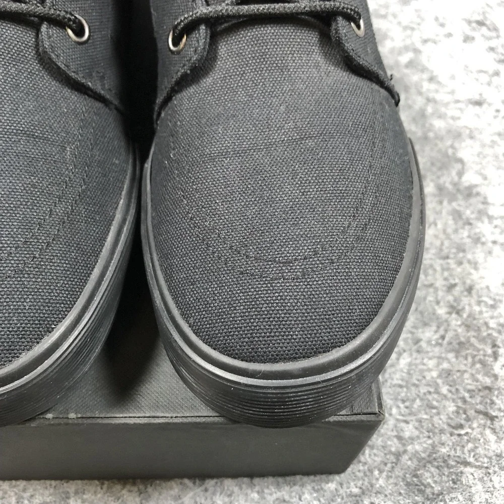 St. John's Bay Shoes Mens Size 8.5 Black Canvas Lace Up Casual SJB Bryce